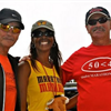 Charlie Alewine and Guinness Record Holder Yolanda on the Lake Merced course 