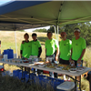 Our great volunteers welcome you at fully-stocked aid stations