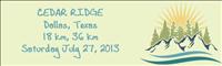 Cedar Ridge Trail Run - July 27, 2013