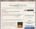 Pony Express Trail Run - October 18, 2013